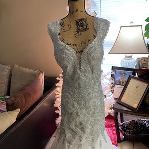 White and Silver Gown